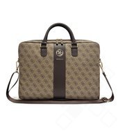 Guess PU 4G Stripe Metal Logo Computer Bag 14 Zoll - brown 3666339662998 GUCB146PG4S4RW