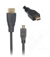 OTB High Speed HDMI Kabel auf Micro-HDMI mit Ethernet (3 Meter) OD4.0 - black 4051805598526