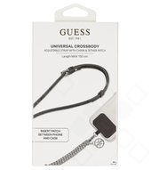 Guess Crossbody Strap PU 4G Chain - silver / black 3666339105129 GUUC4MG4EK