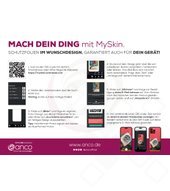 CUT & USE powered by anco Bedienungsanleitung MySkin Protection & Style für den POS Neu 4051805845385