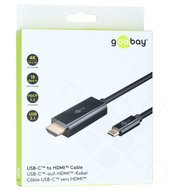 goobay USB-C auf HDMI 4K 2m - black 4040849756979