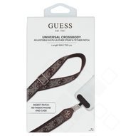 Guess Crossbody Strap PU 4G Metal Logo - brown 3666339530273 GUUCNP4AGMW