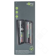 goobay Elektrischer Schraubendreher mit 50-tlg. Präzisions-Bitsatz 4040849778391