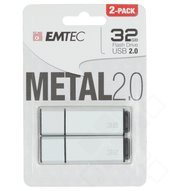 EMTEC USB2.0 USB Stick 2-er Pack 32GB - silver 3126170160331 ECMMD32GC902P2