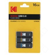 Kodak USB2.0 USB Stick 3-er Pack 16GB - black 3126170147974 EKMMD16GK102P3