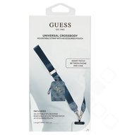 Guess Crossbody Strap PU 4G Metal Logo + Purse - blue 3666339609979 GUUCNKP4DGMB