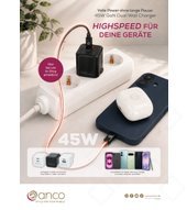 anco Plakat - Ladetechnik - 45W GaN Dual Charger 4051805993925