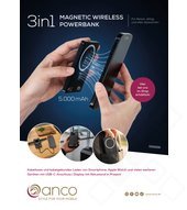anco Plakat - Ladetechnik - 3in1 Magnetic Wireless Powerbank 4051805993949