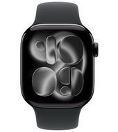 Apple Watch 11 AL 42 mm diamantschwarz Sport (MEQT4ZR/A) S/M - schwarz