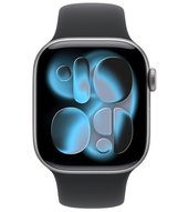 Apple Watch 11 AL 42 mm space grau Sport (MEQX4ZR/A) M/L - schwarz