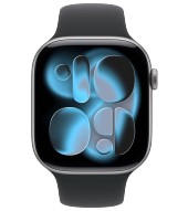 Apple Watch 11 AL 46 mm space grau Sport (MEV44ZR/A) M/L - schwarz