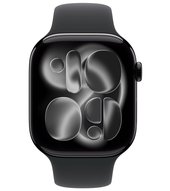 Apple Watch 11 AL 5G 46 mm diamantschwarz Sport (MFC44ZR/A) M/L - schwarz