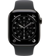 Apple Watch 11 5G 42 mm titan schiefer Sport (MF8T4ZR/A) M/L - schwarz