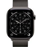Apple Watch 11 5G 46 mm titan schiefer milanaise Armband (MFD44ZR/A) M/L - schie
