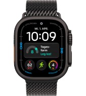 Apple Watch Ultra 4 49 mm 5G Titan Schwarz Milanaise Loop Large - schwarz