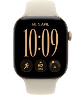 Apple Watch 12 AL 5G 46 mm lichtgold Sport (MJGA4ZR/A) S/M - sand