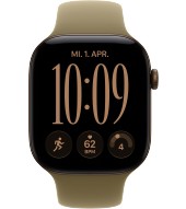 Apple Watch 12 AL 5G 46 mm dunkelbronze Sport (MJGD4ZR/A) S/M - oliv
