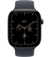 Apple Watch 12 46 mm 5G titan natur Sport (MJGN4ZR/A) M/L - navy blau
